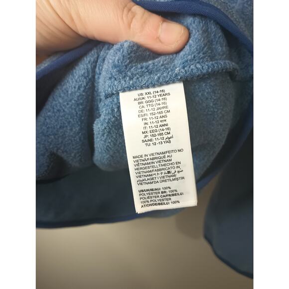 Youth 14/16 Blue Fleece Full Zip Sweatshirt Cozy Gift Amazon Essentials NWT - Picture 5 of 6